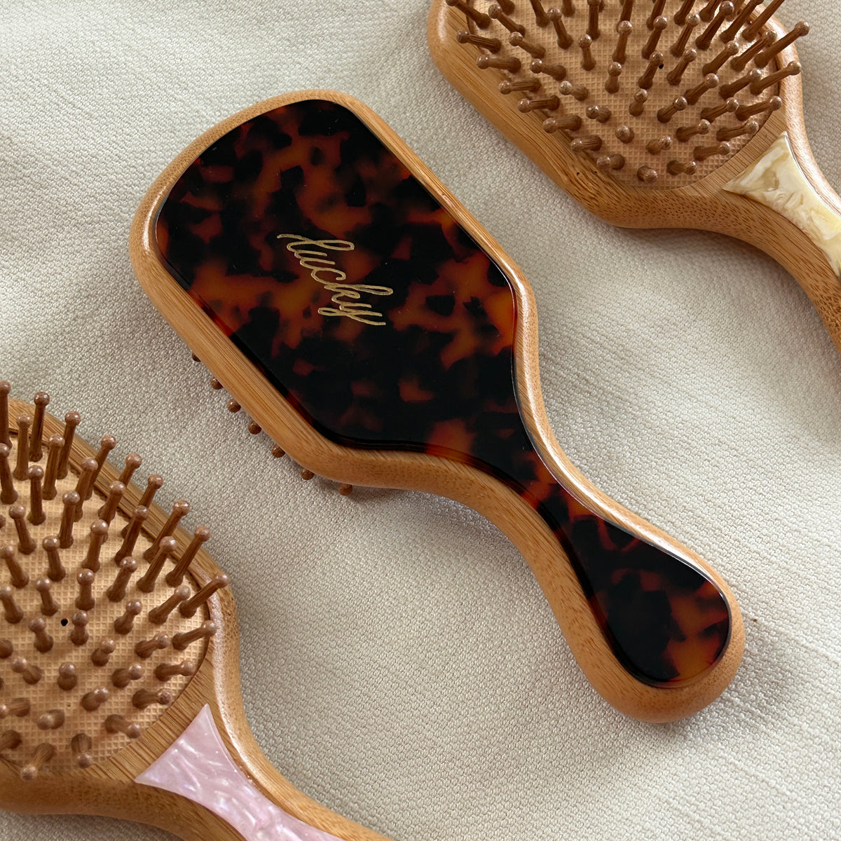 Mini Hair Brush (Bamboo Paddle)